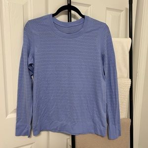 Lululemon breathable long sleeve top with holes